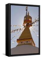 Dhodina Chorten Is Modeled on the Stupa of Boudhanath. Thimphu, Bhutan-Howie Garber-Framed Stretched Canvas