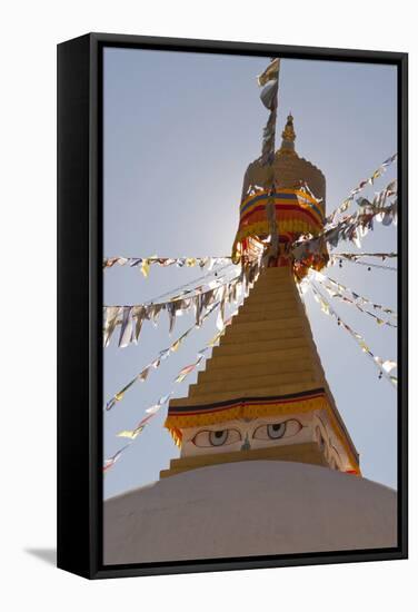 Dhodina Chorten Is Modeled on the Stupa of Boudhanath. Thimphu, Bhutan-Howie Garber-Framed Stretched Canvas