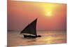 Dhow at Sunset-Lee Frost-Mounted Giclee Print