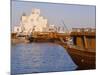 Dhow in Front of the Museum of Islamic Art, Doha, Qatar, Middle East-Gavin Hellier-Mounted Photographic Print