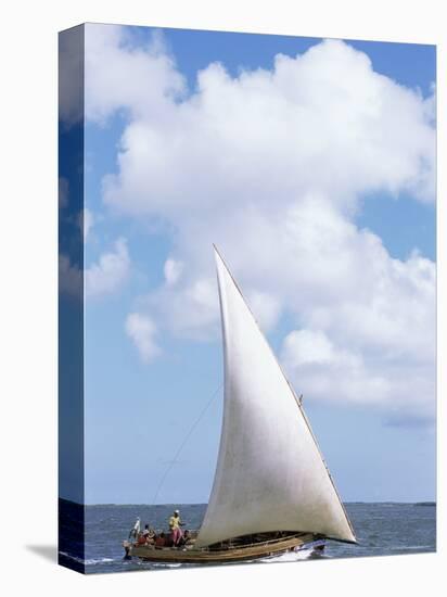 Dhow in the Indian Ocean, Lamu Island, Kenya, East Africa, Africa-Storm Stanley-Stretched Canvas