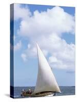 Dhow in the Indian Ocean, Lamu Island, Kenya, East Africa, Africa-Storm Stanley-Stretched Canvas