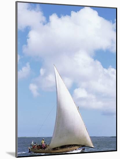 Dhow in the Indian Ocean, Lamu Island, Kenya, East Africa, Africa-Storm Stanley-Mounted Photographic Print