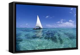 Dhow on Clear Seas-Paul Souders-Framed Stretched Canvas