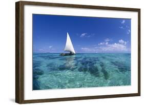 Dhow on Clear Seas-Paul Souders-Framed Photographic Print