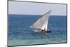 Dhow on Indian Ocean, Stone Town, Zanzibar, Tanzania-Alida Latham-Mounted Photographic Print