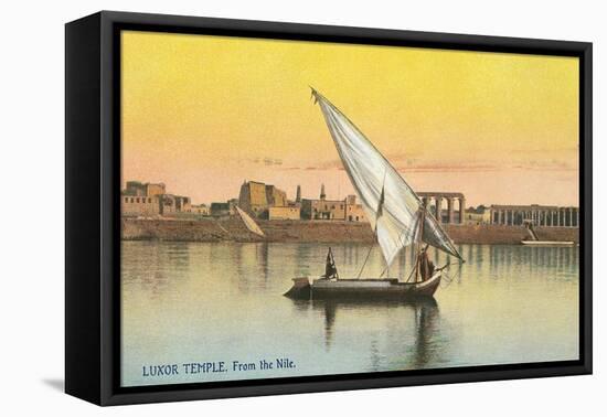 Dhow on the Nile by Luxor-null-Framed Stretched Canvas