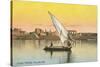 Dhow on the Nile by Luxor-null-Stretched Canvas