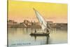 Dhow on the Nile by Luxor-null-Stretched Canvas