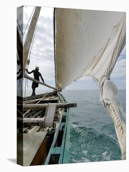 Dhow, Pangani, Near Tanga, Tanzania, East Africa, Africa-Groenendijk Peter-Stretched Canvas