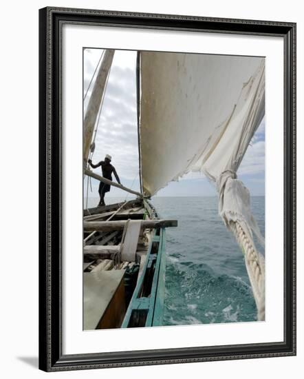 Dhow, Pangani, Near Tanga, Tanzania, East Africa, Africa-Groenendijk Peter-Framed Photographic Print