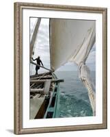 Dhow, Pangani, Near Tanga, Tanzania, East Africa, Africa-Groenendijk Peter-Framed Photographic Print