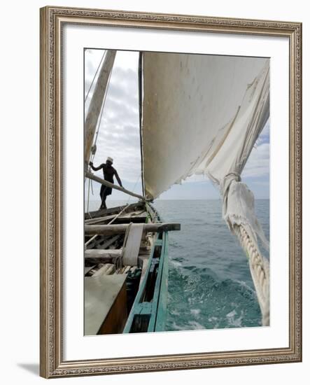 Dhow, Pangani, Near Tanga, Tanzania, East Africa, Africa-Groenendijk Peter-Framed Photographic Print