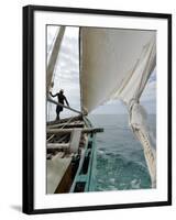 Dhow, Pangani, Near Tanga, Tanzania, East Africa, Africa-Groenendijk Peter-Framed Photographic Print