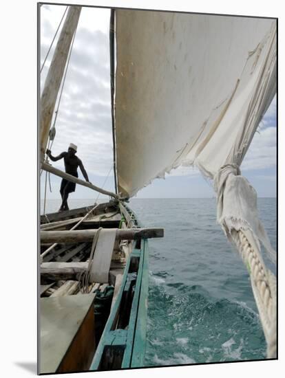 Dhow, Pangani, Near Tanga, Tanzania, East Africa, Africa-Groenendijk Peter-Mounted Photographic Print