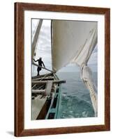 Dhow, Pangani, Near Tanga, Tanzania, East Africa, Africa-Groenendijk Peter-Framed Photographic Print