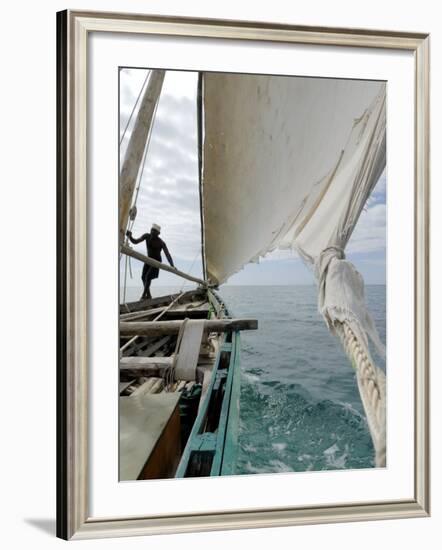 Dhow, Pangani, Near Tanga, Tanzania, East Africa, Africa-Groenendijk Peter-Framed Photographic Print