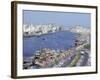 Dhow Wharves, Dubai Creek, Dubai, United Arab Emirates, Middle East-Anthony Waltham-Framed Photographic Print