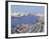 Dhow Wharves, Dubai Creek, Dubai, United Arab Emirates, Middle East-Anthony Waltham-Framed Photographic Print