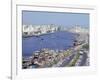 Dhow Wharves, Dubai Creek, Dubai, United Arab Emirates, Middle East-Anthony Waltham-Framed Photographic Print