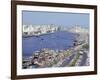 Dhow Wharves, Dubai Creek, Dubai, United Arab Emirates, Middle East-Anthony Waltham-Framed Photographic Print