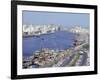 Dhow Wharves, Dubai Creek, Dubai, United Arab Emirates, Middle East-Anthony Waltham-Framed Photographic Print