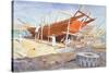 Dhow Yard, Sur, 1992-Lucy Willis-Stretched Canvas