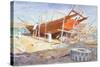 Dhow Yard, Sur, 1992-Lucy Willis-Stretched Canvas