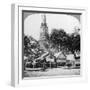 Dhows and Houses on the Chao Phraya River, Bangkok, Thailand, 1900s-null-Framed Giclee Print