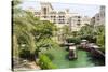 Dhows Cruise around the Madinat Jumeirah Hotel, Dubai, United Arab Emirates, Middle East-Amanda Hall-Stretched Canvas