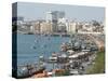 Dhows Moored for Unloading Alongside Deira Wharves, Dubai Creek, Dubai, Uae, Middle East-Waltham Tony-Stretched Canvas