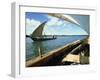 Dhows on River, Lamu, Kenya, East Africa, Africa-Tom Ang-Framed Photographic Print