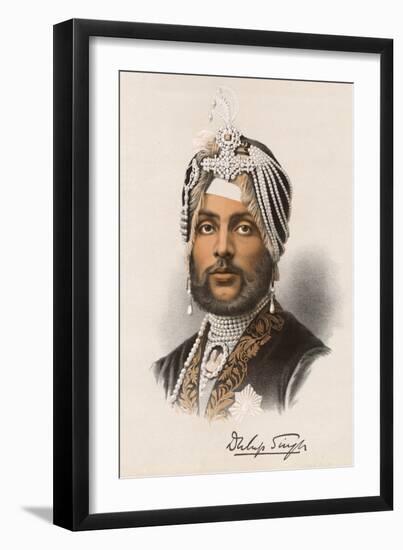 Dhuleep Singh Briefly the Sikh Maharaja of Lahore-null-Framed Premium Photographic Print