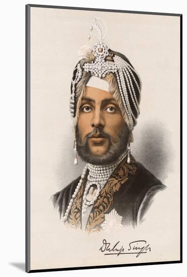 Dhuleep Singh Briefly the Sikh Maharaja of Lahore-null-Mounted Photographic Print