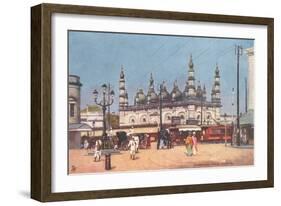 Dhurrumtollah Masjid, Calcutta, India-null-Framed Art Print