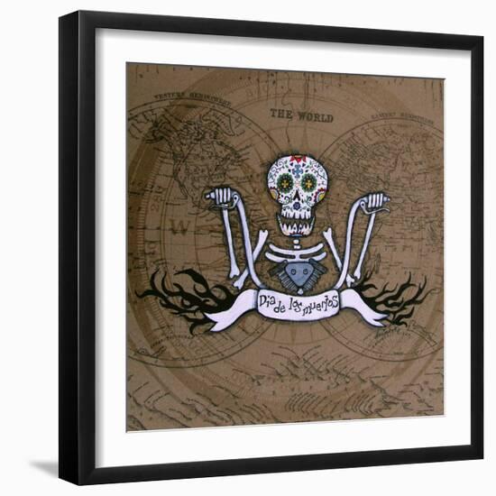 Dia De Los Muertos Ape Hanger-Prisarts-Framed Giclee Print