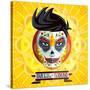 Dia De Los Muertos Day of the Dead Skull Face Painting-escova-Stretched Canvas