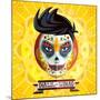 Dia De Los Muertos Day of the Dead Skull Face Painting-escova-Mounted Art Print