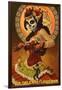 Dia De Los Muertos Marionettes - New Orleans, Louisiana-Lantern Press-Framed Art Print