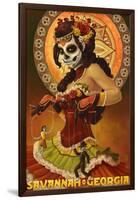 Dia De Los Muertos Marionettes - Savannah, Ga-Lantern Press-Framed Art Print