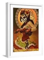 Dia De Los Muertos Marionettes - Savannah, Ga-Lantern Press-Framed Art Print