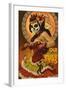 Dia De Los Muertos Marionettes-Lantern Press-Framed Art Print