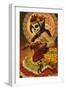 Dia De Los Muertos Marionettes-Lantern Press-Framed Art Print