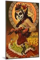 Dia De Los Muertos Marionettes-Lantern Press-Mounted Art Print