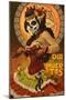 Dia De Los Muertos Marionettes-Lantern Press-Mounted Art Print