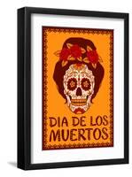 Dia de Los Muetros-null-Framed Art Print