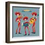 Dia De Muertos. Mariachi Band of Skeletons. Mexican Tradition.-NGvozdeva-Framed Art Print