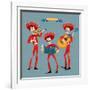 Dia De Muertos. Mariachi Band of Skeletons. Mexican Tradition.-NGvozdeva-Framed Art Print