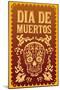 Dia De Muertos - Mexican Day of the Death Spanish Text Vector Decoration - Lettering-Julio Aldana-Mounted Art Print