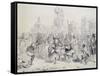 Dia De Reyes in Havana, Cuba 19th Century Engraving-Frederick George Cotman-Framed Stretched Canvas